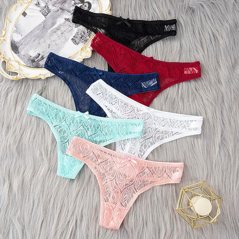 Lace G-String Thongs – Low Waist Sexy Lingerie for Women