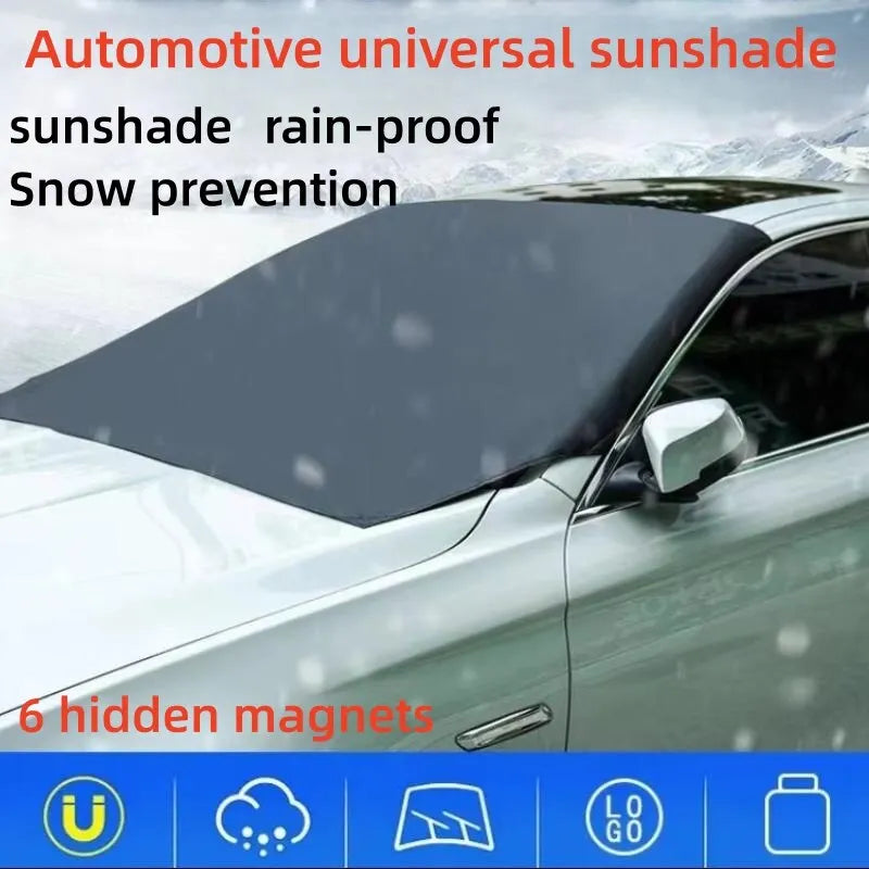 Magnetic Windshield Snow Cover – Waterproof Sun Shade for Winter Car Protection