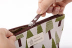 Canvas Small Cosmetic Bag – Portable Makeup Organizer for Travel