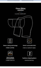 Camouflage Swim Trunks – Breathable Loose-fit Boardshorts for Men