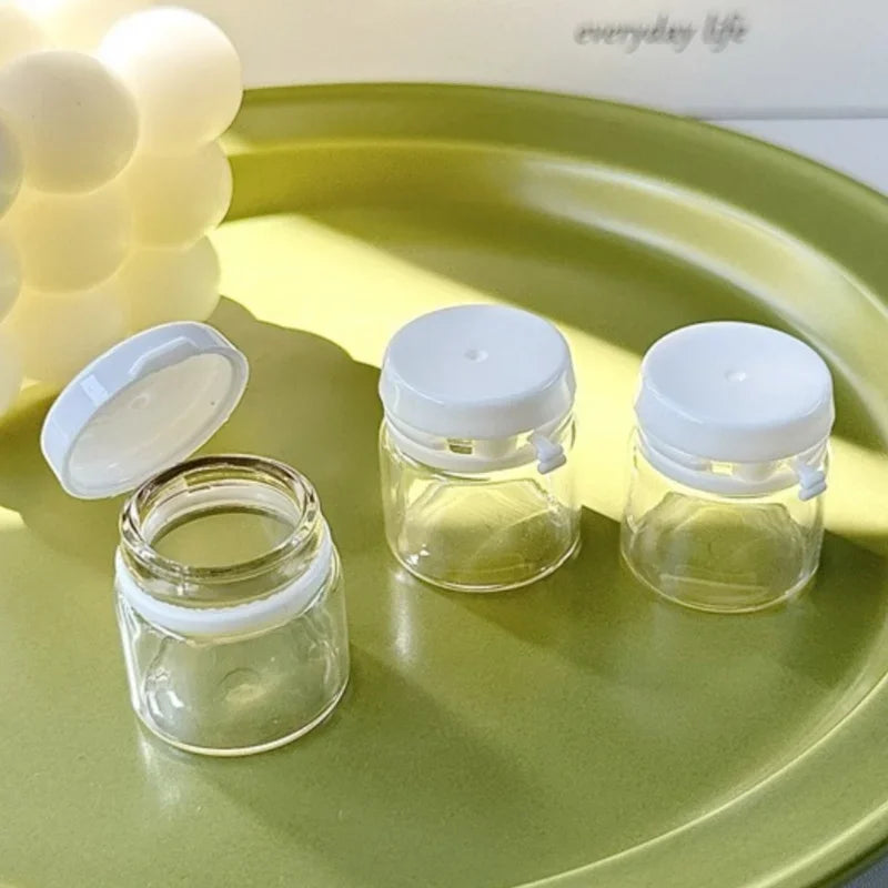 Refillable Glass Cosmetic Jars – Mini Travel Containers for Skincare Storage