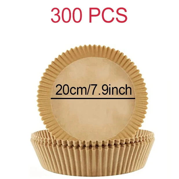 Disposable Air Fryer Parchment Liners – 9 Inch Nonstick Paper for Baking