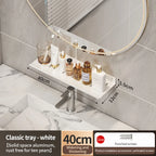 Aluminum Bathroom Wall Shelf – Punch-Free Storage for Kitchen and Toilet