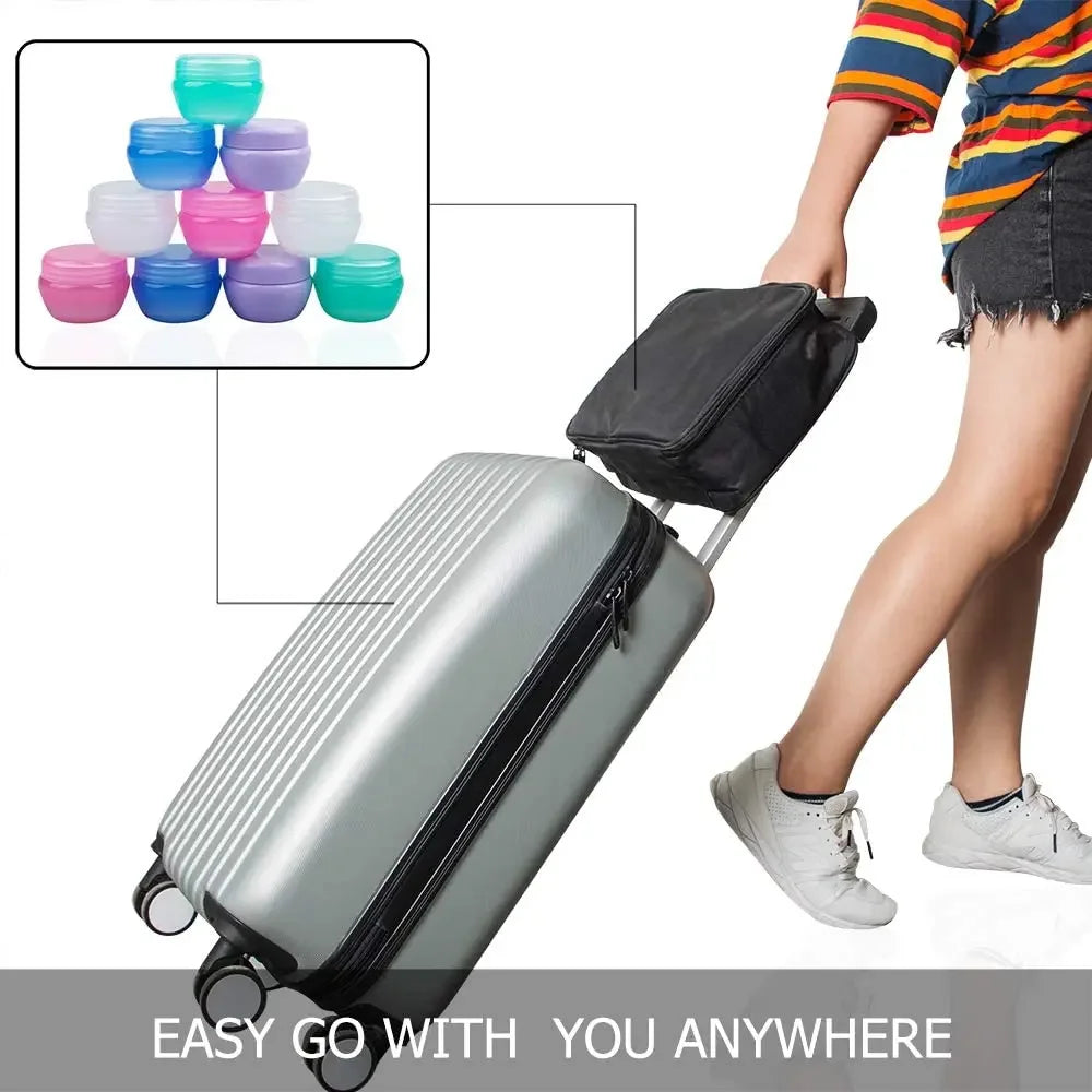 Empty Cosmetic Jars – Refillable Plastic Pots for Travel and Sample Creams