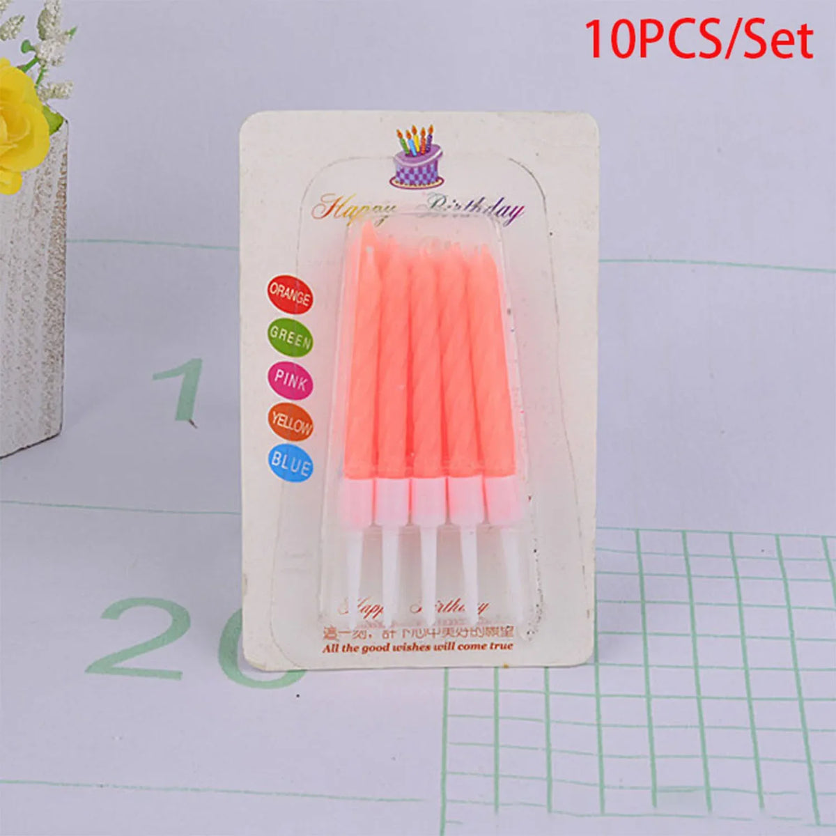 Colorful Digital Number Candles – Decorative Party Cake Toppers for Birthdays