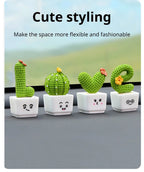 Mini Resin Succulent Cactus Plants – Decorative Ornaments for Home and Office
