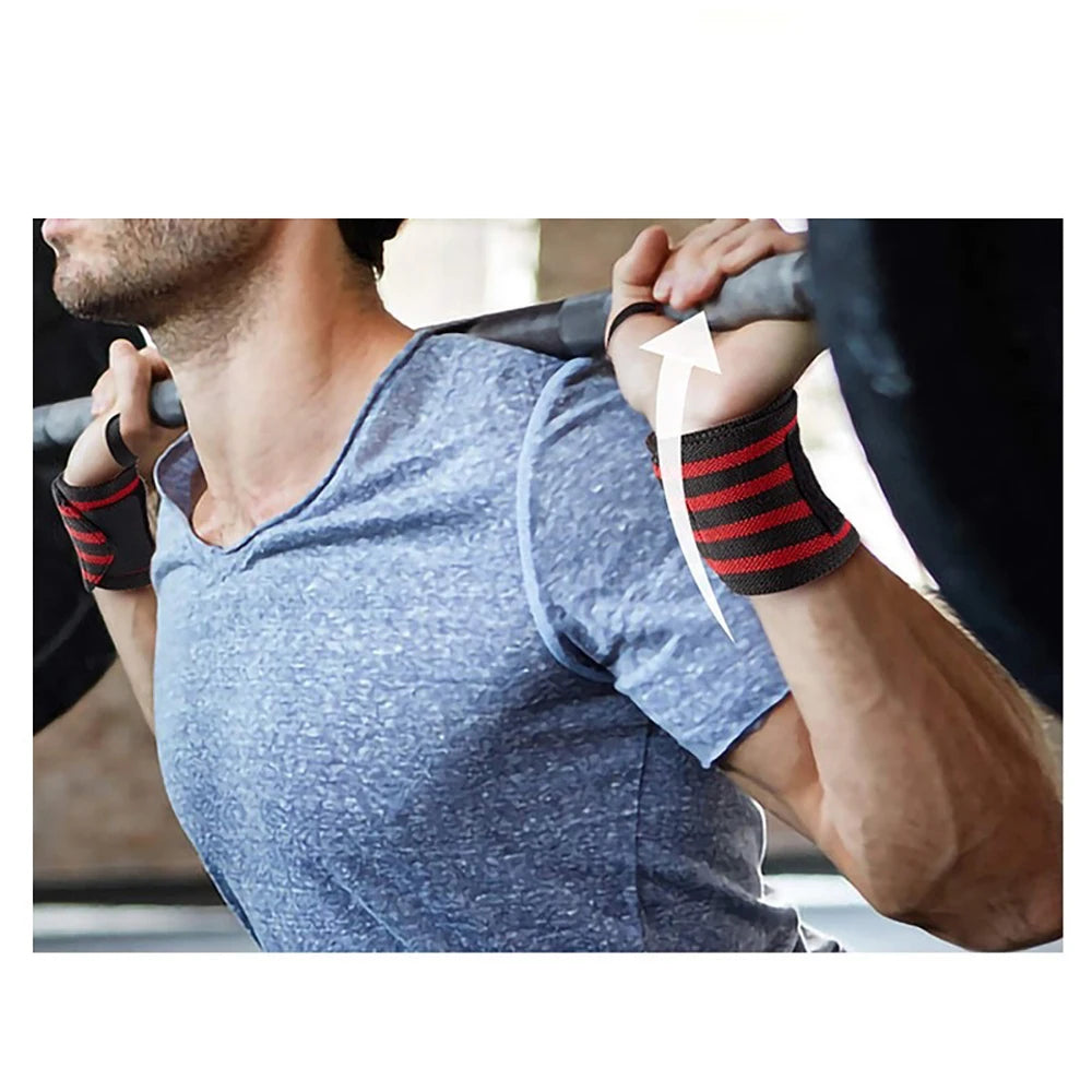 Fitness Wrist Wraps – Padded Support for Weight Lifting and Gym Training