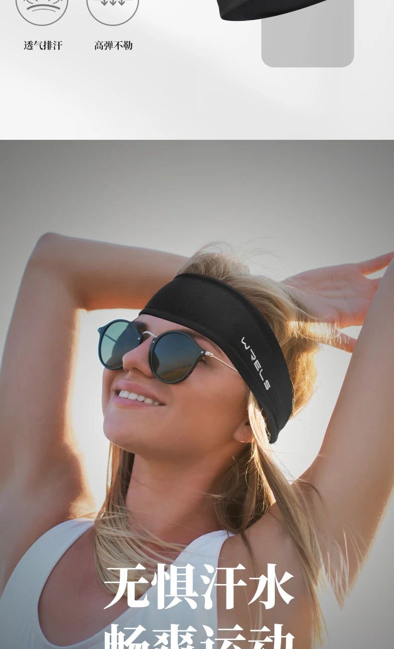 Breathable Elastic Sweatband – Moisture Wicking Headband for Fitness Sports