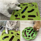 Interactive Felt Cat Puzzle Box – Hide and Seek Maze Toy for Kitten Play
