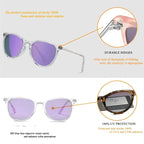 Vintage Round Kids Sunglasses – Polarized Metal UV400 Eyewear for Outdoor Play
