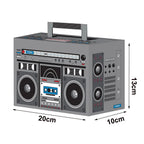 Retro Boom Box Candy Boxes – Paper Gift Containers for 80s 90s Hip Hop Parties