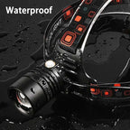 Rechargeable LED Headlamp – Aluminium High Lumen Light for Outdoor Camping