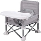 Portable Baby Booster Seat – Folding Dining Chair for Travel and Outdoor Use
