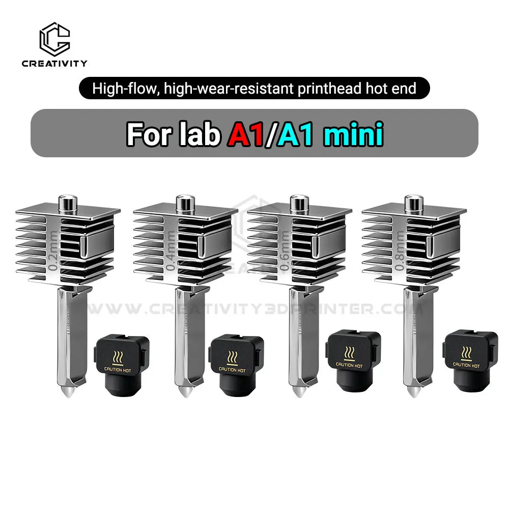 Hardened Steel Hotend Kit – High Speed 3D Printer Nozzle for Bambu Lab A1