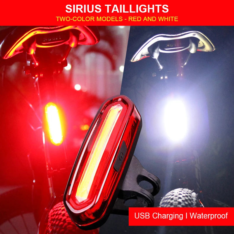 USB Rechargeable LED Bike Tail Light – Waterproof Safety Lamp for Cycling