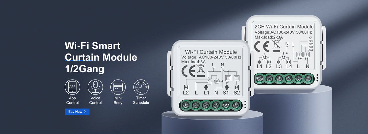 Smart Wifi Touch Light Switch – No Neutral Wire Required for Home Automation
