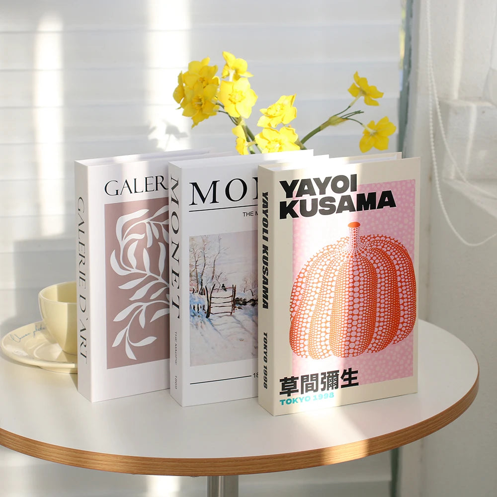 Decorative Simulation Books – Modern White Faux Props for Home Decor