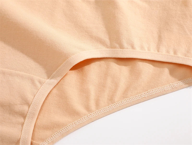 Cotton Letter Belt Briefs – Low Waist Breathable Lingerie for Women