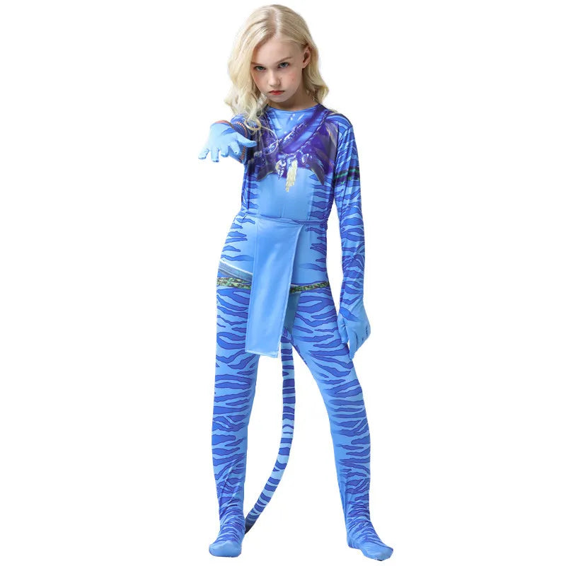 Avatar Alien Bodysuit – The Way of Water Jumpsuit for Halloween Cosplay