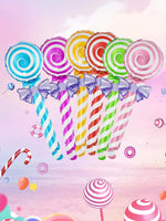 Candy Bow Lollipop Foil Balloons – Festive Decor for Birthday Parties
