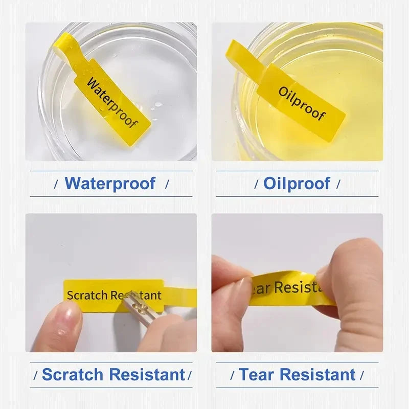 Thermal Label Maker Tape – Waterproof Adhesive Stickers for Office and Home