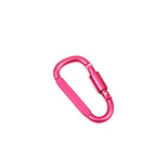 Aluminum D-Shaped Carabiners – 8cm Tactical Clips for Outdoor Camping Gear