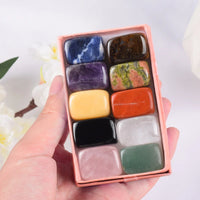 Natural Tumbled Chakra Stones – Reiki Healing Crystals for Home Decoration