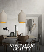 Wabi Sabi LED Chandelier – Modern Minimalist Pendant Light for Dining Room