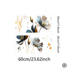 3D Relief Floral Wall Stickers – Self-Adhesive Decor for Kids Bedroom
