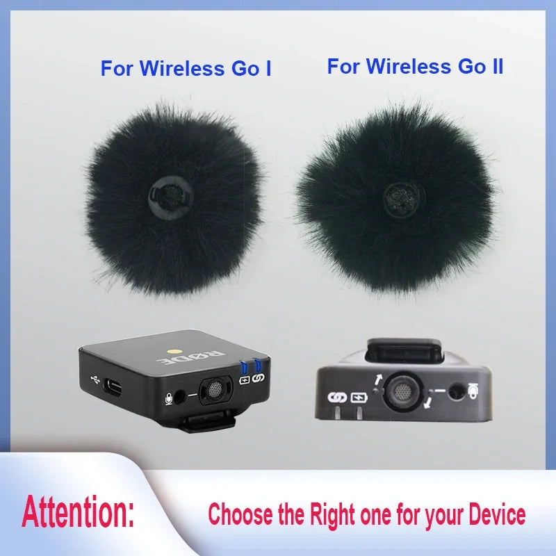 Furry Microphone Windscreen – Outdoor Windshield for Wireless Lavalier Mics