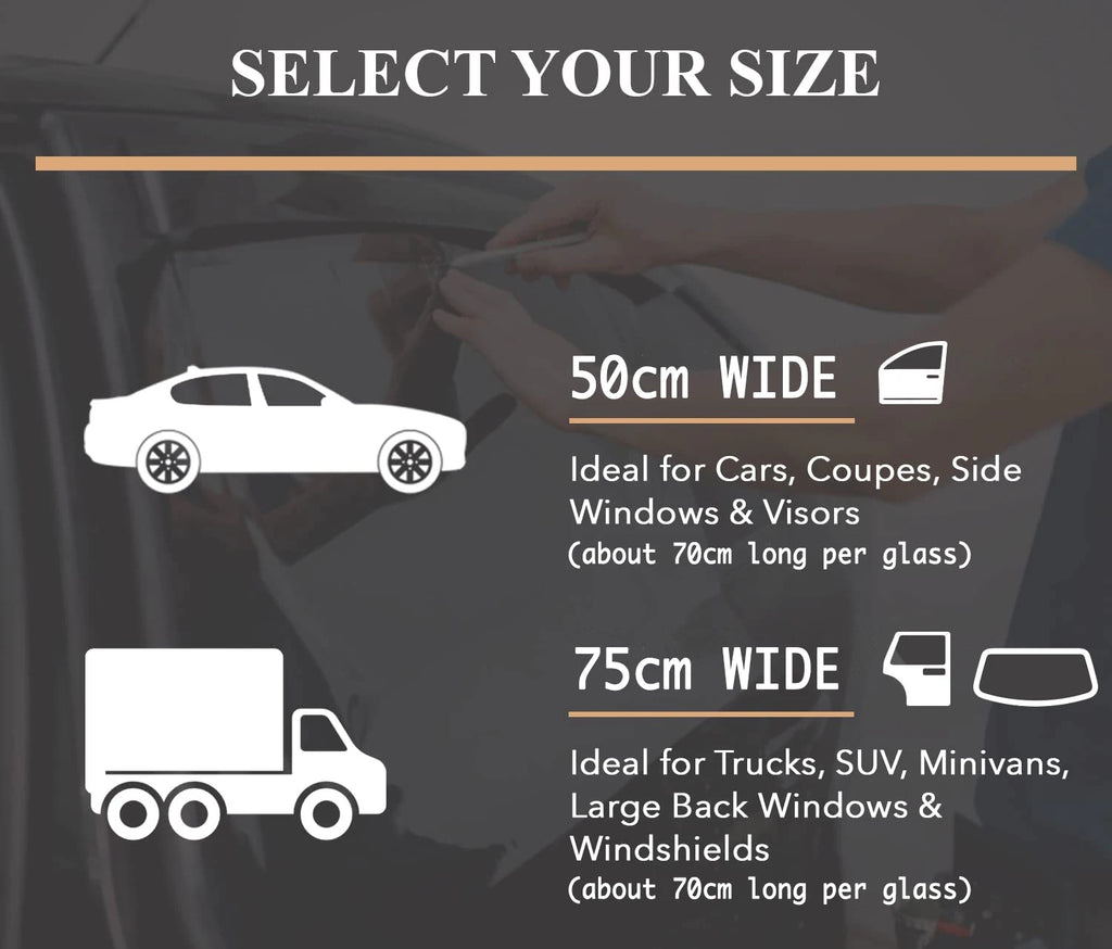 Car Window Tint Film – UV Protection Vinyl for Privacy and Solar Heat Blocking