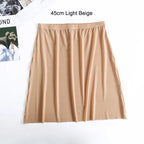 Ice Silk Half Slip – Plus Size Anti-Chafing Underskirt for Summer Dresses