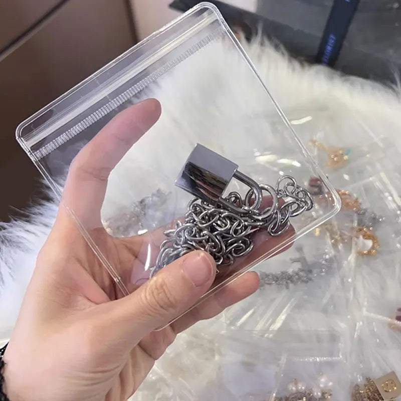Transparent PVC Zip Jewelry Pouches – Anti-Oxidation Bags for Storage