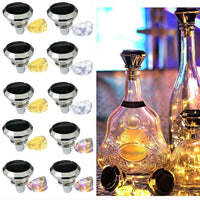 Solar Wine Bottle LED Fairy Lights – Decorative Garland for Home and Weddings