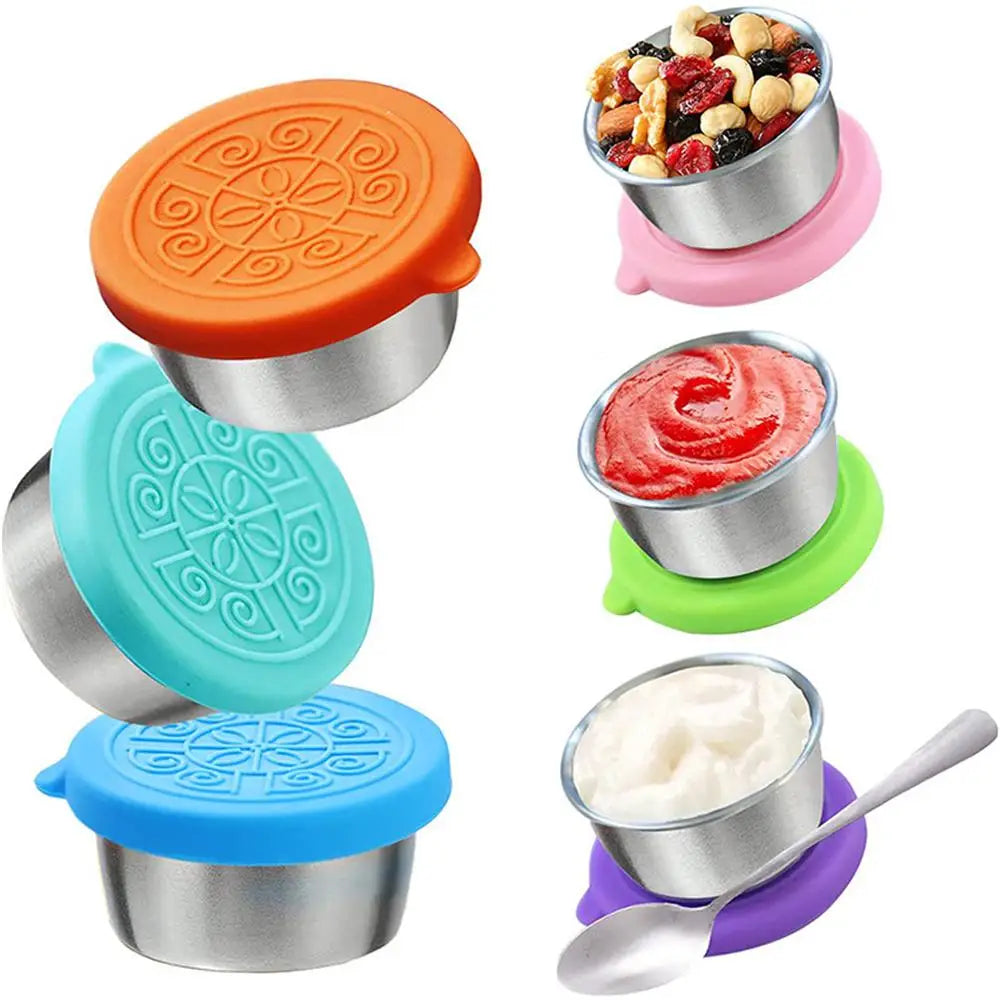 Leakproof Sauce Cups – Portable Dressing Containers for Lunch and Travel