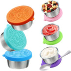 Leakproof Sauce Cups – Portable Dressing Containers for Lunch and Travel