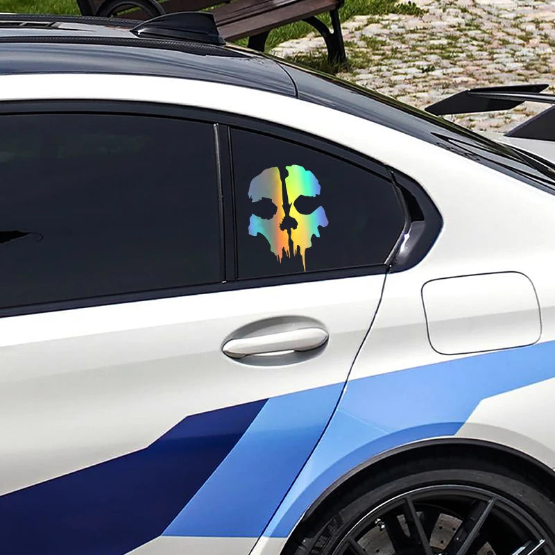 Call of Duty Ghost Skull Decal – Waterproof Vinyl Sticker for Car Windows