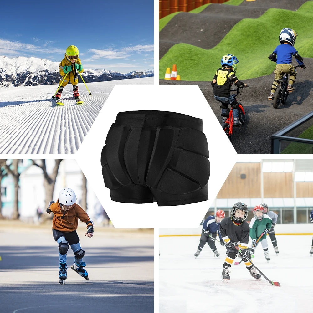 3D Protective Hip Pads – Kids Tailbone Guard for Roller Skating