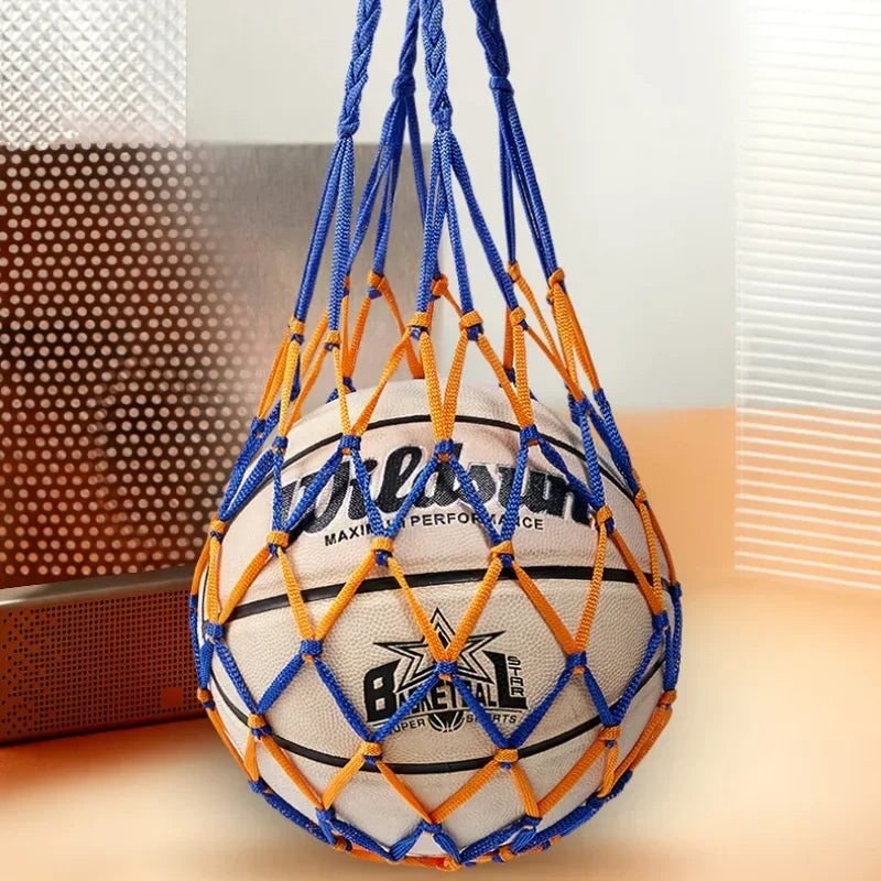 Nylon Mesh Ball Bag – Heavy Duty Drawstring Tote for Outdoor Sports