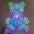 LED Teddy Bear Night Light – 30cm Colorful Plush Gift for Bedroom Decor