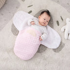 Velvet Baby Sleeping Bag – Hooded Anti-kick Swaddle for Newborn Sleep