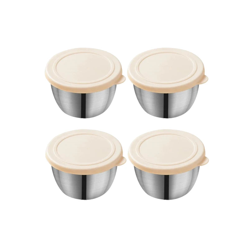 Stainless Steel Sauce Cup – Leakproof Dressing Container for Kitchen Lunch