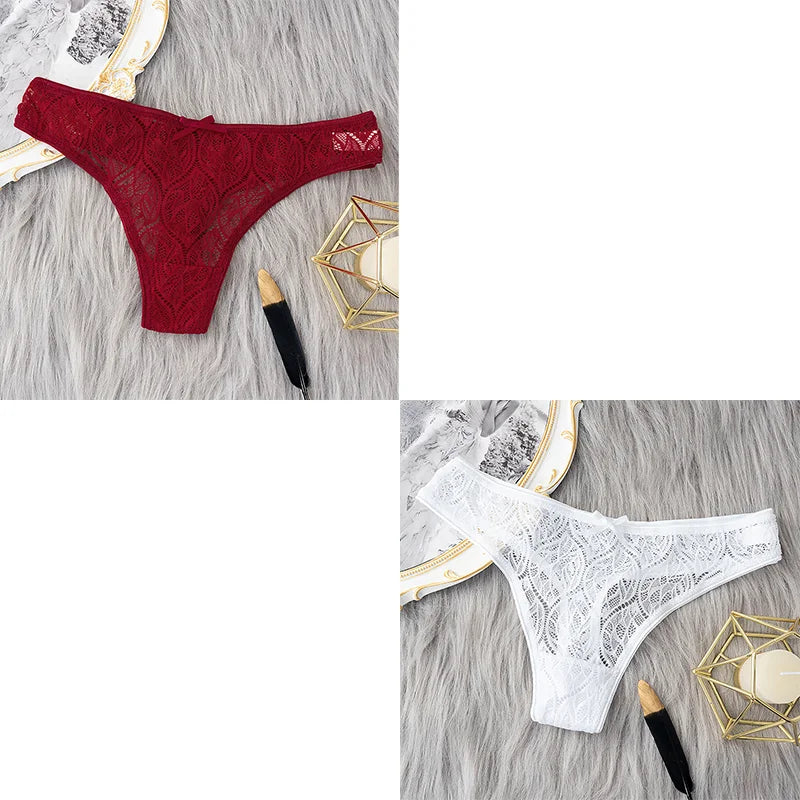 Lace G-String Thongs – Low Waist Sexy Lingerie for Women