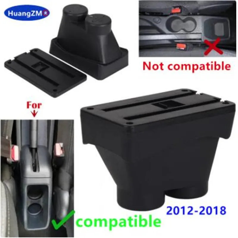 Center Console Armrest Box – Storage Organizer for Peugeot 208 2012-2018