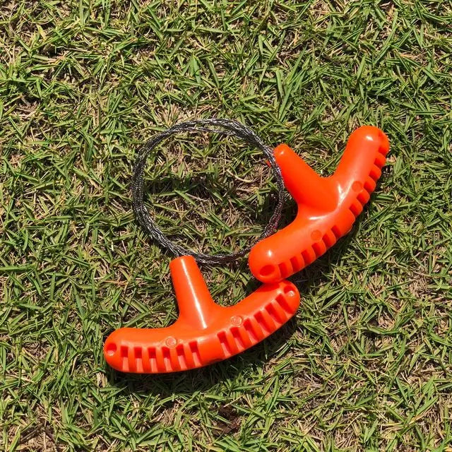 Portable Stainless Steel Wire Saw – Manual Cutting Tool for Outdoor Camping