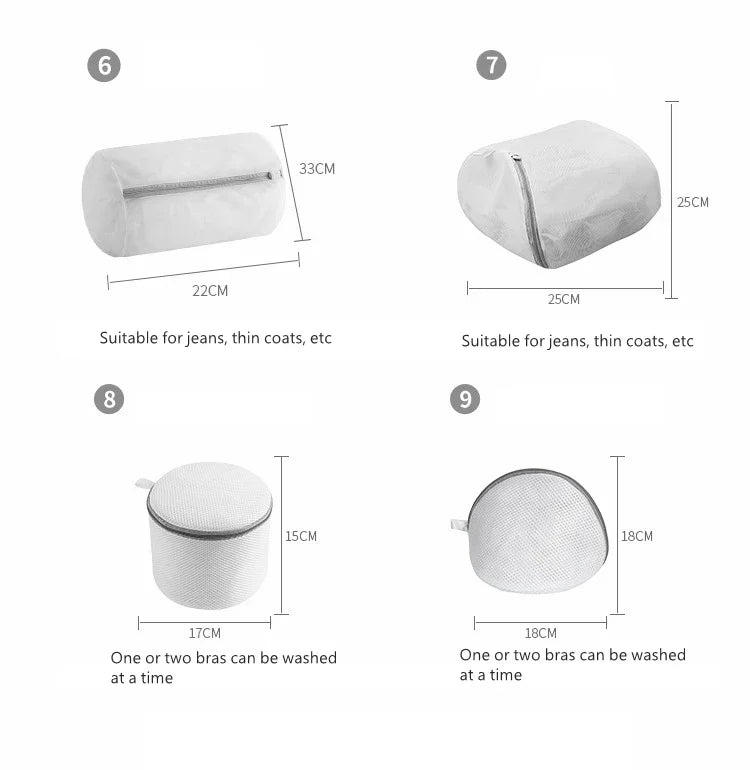 Mesh Laundry Washing Bag – Protective Clothing Organizer for Travel and Home