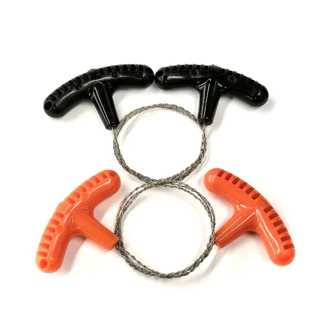 Portable Stainless Steel Wire Saw – Manual Cutting Tool for Outdoor Camping