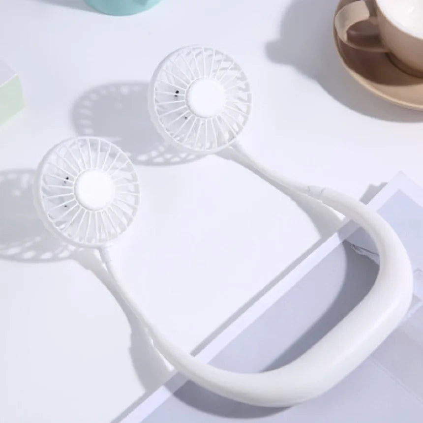 Rechargeable Neck Fan – Portable 3-Speed Hands-Free Cooling for Sports