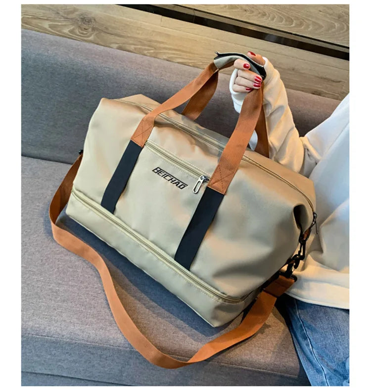 Portable Duffle Gym Bag – Lightweight Fitness Carry-on for Travel and Sports