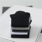 Breathable Cotton Ankle Socks – Solid Color Athletic Wear for Women